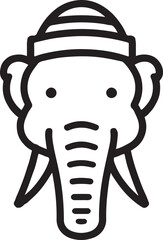 Cute Elephant Icon