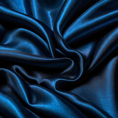 Obraz premium dark blue satin background