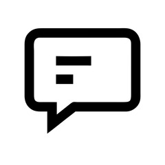 comment free interface icon  vector flat icon