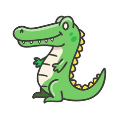 crocodile icon, crocodile vector illustration-simple illustration of crocodile, perfect for crocodile logos and icons