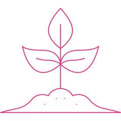 Botany single vector illustration icon