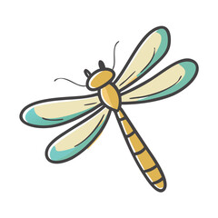 dragonfly icon, dragonfly vector illustration-simple illustration of dragonfly, perfect for dragonfly logos and icons