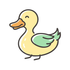duck icon, duck vector illustration-simple illustration of duck, perfect for duck logos and icons