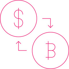 Conversion single vector illustration icon