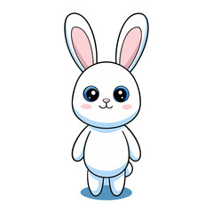 Cute rabbit vector