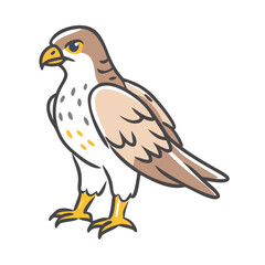 falcon icon, falcon vector illustration-simple illustration of falcon, perfect for falcon logos and icons