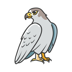 falcon icon, falcon vector illustration-simple illustration of falcon, perfect for falcon logos and icons