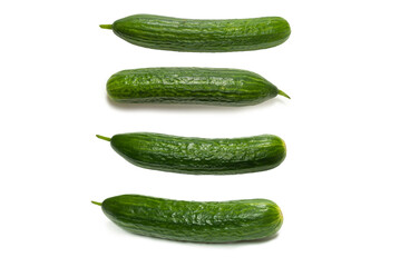 Cucumber isolated on white background.