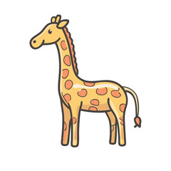 giraffe icon, giraffe vector illustration-simple illustration of giraffe, perfect for giraffe logos and icons