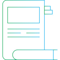 Literature single vector illustration icon