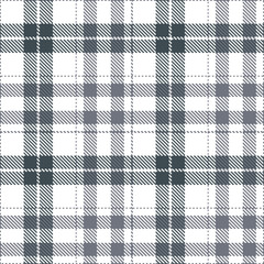 Plaid pattern seamless. Light white & Cool battleship grey Tartan Textile Design. 