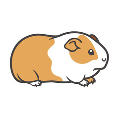 guinea pig icon, guinea pig vector illustration-simple illustration of guinea pig, perfect for guinea pig logos and icons