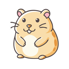 hamster icon, hamster vector illustration-simple illustration of hamster, perfect for hamster logos and icons