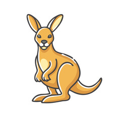 kangaroo icon, kangaroo vector illustration-simple illustration of kangaroo, perfect for kangaroo logos and icons