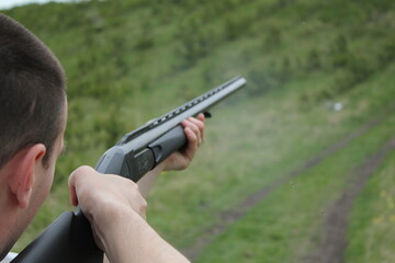 hunter with rifle