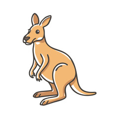 kangaroo icon, kangaroo vector illustration-simple illustration of kangaroo, perfect for kangaroo logos and icons