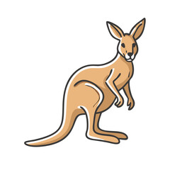 kangaroo icon, kangaroo vector illustration-simple illustration of kangaroo, perfect for kangaroo logos and icons