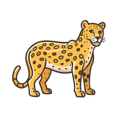 leopard icon, leopard vector illustration-simple illustration of leopard, perfect for leopard logos and icons