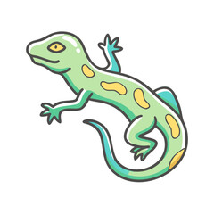 lizard icon, lizard vector illustration-simple illustration of lizard, perfect for lizard logos and icons