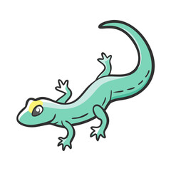 lizard icon, lizard vector illustration-simple illustration of lizard, perfect for lizard logos and icons