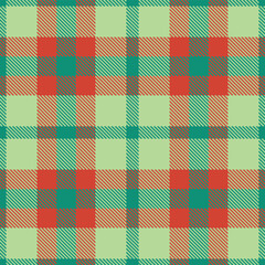 Highland teal and Mellow light grey green Seamless Tartan Textile Design