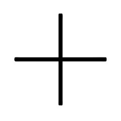 cross small glyph  vector flat icon