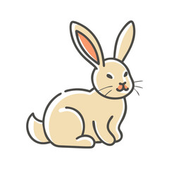 rabbit icon, rabbit vector illustration-simple illustration of rabbit, perfect for rabbit logos and icons