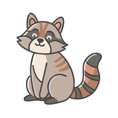 raccoon icon, raccoon vector illustration-simple illustration of raccoon, perfect for raccoon logos and icons