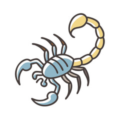 scorpion icon, scorpion vector illustration-simple illustration of scorpion, perfect for scorpion logos and icons