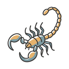 scorpion icon, scorpion vector illustration-simple illustration of scorpion, perfect for scorpion logos and icons