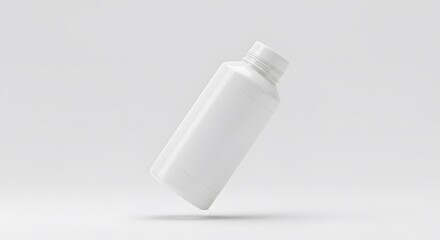 White Plastic Bottle Mockup for Branding and Packaging Design Projects