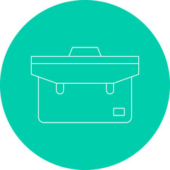 Briefcase single vector illustration icon