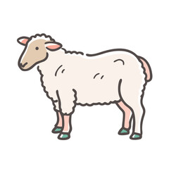 sheep icon, sheep vector illustration-simple illustration of sheep, perfect for sheep logos and icons
