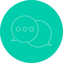 Chat single vector illustration icon