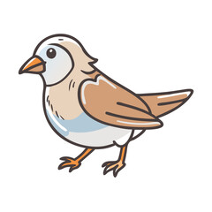 sparrow icon, sparrow vector illustration-simple illustration of sparrow, perfect for sparrow logos and icons