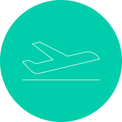 Flight single vector illustration icon