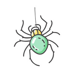 spider icon, spider vector illustration-simple illustration of spider, perfect for spider logos and icons