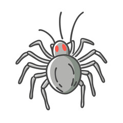 spider icon, spider vector illustration-simple illustration of spider, perfect for spider logos and icons