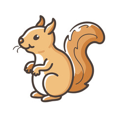 squirrel icon, squirrel vector illustration-simple illustration of squirrel, perfect for squirrel logos and icons