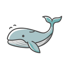 whale icon, whale vector illustration-simple illustration of whale, perfect for whale logos and icons