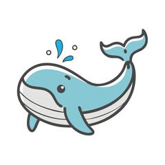 whale icon, whale vector illustration-simple illustration of whale, perfect for whale logos and icons