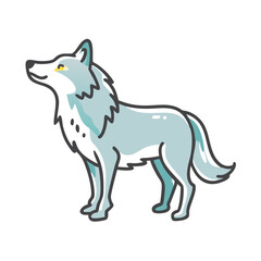 wolf icon, wolf vector illustration-simple illustration of wolf, perfect for wolf logos and icons