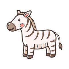 zebra icon, zebra vector illustration-simple illustration of zebra, perfect for zebra logos and icons
