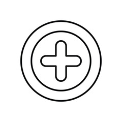 Obraz premium ADD vector icon stock illustration