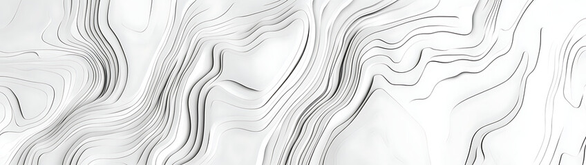 Obraz premium Topographic map lines background vector illustration, in a light gray color, with a topographical pattern texture.