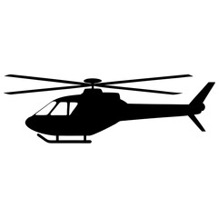 helicopter in action