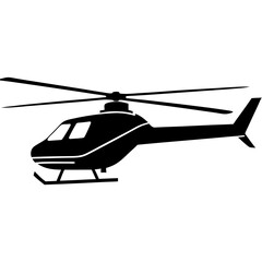 helicopter in action