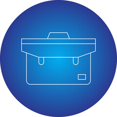 Briefcase single vector illustration icon