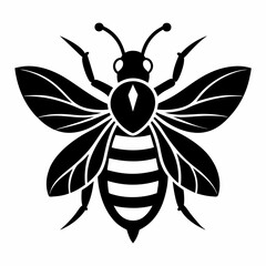 vector illustration of a bee