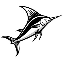 black and white fish